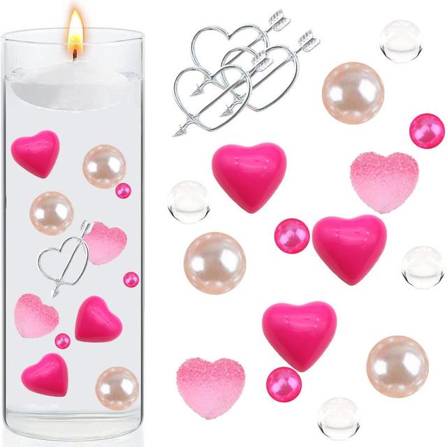 Valentines Day Vase Filler Crafts Red Pink Floating Pearls DIY Floating  Pearl Vase Filler Creative Desktop Home Decor Ornament - AliExpress